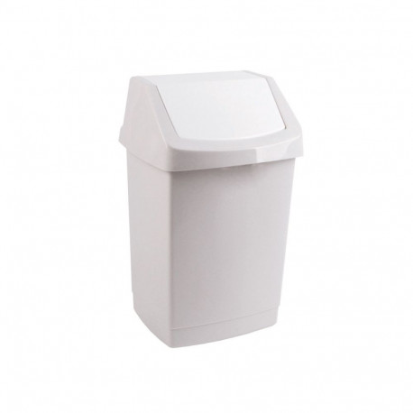 Prügikast 50L, liikuva kaanega, hall