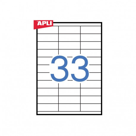 Etiketid Apli ILC iseliimuvad 70 x 25,4mm 100l/pk