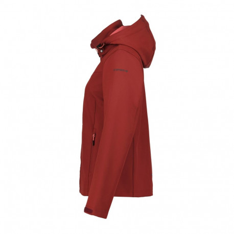 Softshell Icepeak Brenham tumepunane/roosa - 36