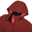 Softshell Icepeak Brenham tumepunane/roosa - 36