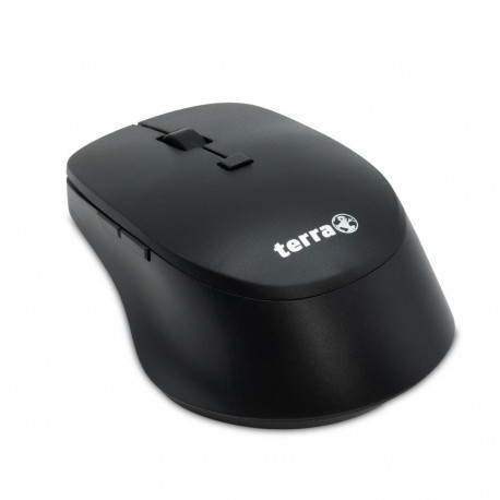TERRA Mouse 4000 Wireless Silent USB black 6-Tasten Maus, für Rechtshänder