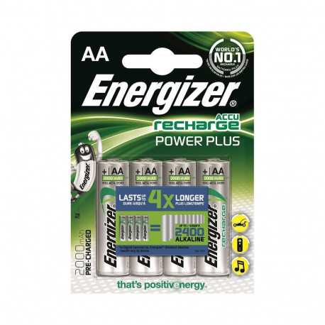Recharge Power Plus AA Batteries AA HR6 /2000mAh /4 pcs