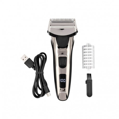Electric Shaver - ProfiCare PC-HR 3140 Rechargeable Foil Shaver with Trimmer Black, Chrome