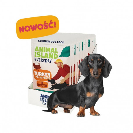 Dog Food - ANIMAL ISLAND Turkey Fillets in Broth 10x150g Grain-Free