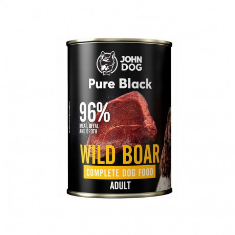 Dog Food - JOHN DOG Pure Black Wild Boar Wet Food 400g Grain-Free