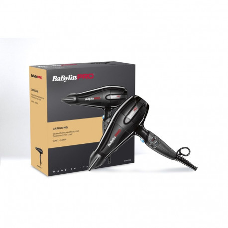 Hair Dryer - Babyliss Pro Caruso HQ 2400W, 3 Heat/Speed Settings, Black