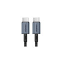 Cable CHOETECH Type-C - Type-C, PD60W 1.2m (Black)