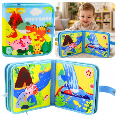 Hariv sensoorne vildist 3D dinosauruste raamat