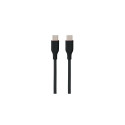 Silicone Cable USB Type-C - Type-C, 100W, (black, 3m)
