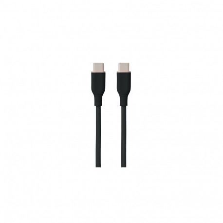 Silicone Cable USB Type-C - Type-C, 60W, (black, 2m)