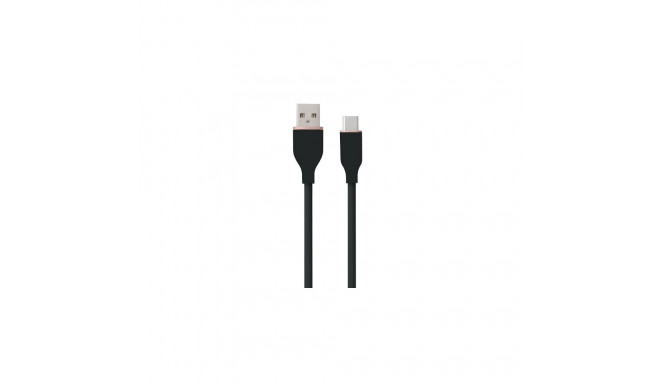 Silicone Cable USB Type-A - Type-C (black, 2m)