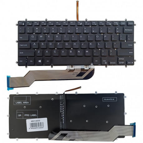 Keyboard DELL Inspiron 7569, 7579, 7368, 5370, with Backlight, US