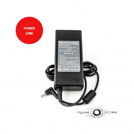 Laptop Power Adapter ACER 90W: 19V, 4.74A
