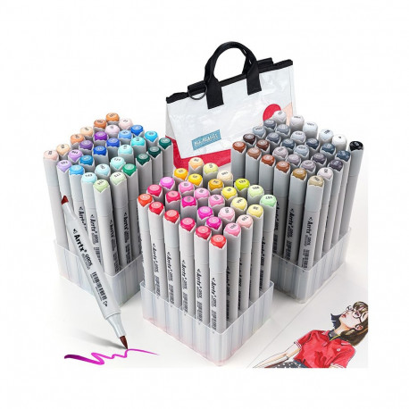 Double-sided Marker Pens ARRTX Oros, 90 Colours