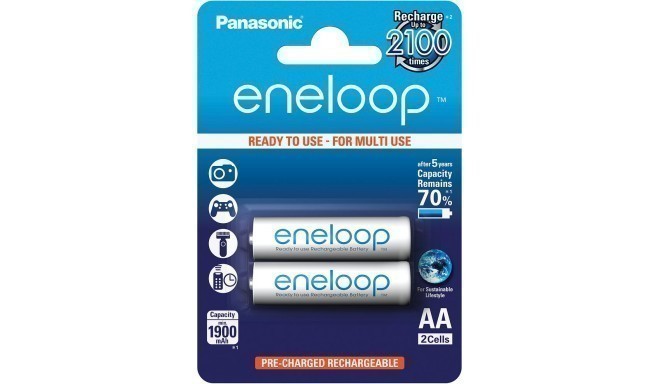 Panasonic eneloop akumulators AA 1900 2BP