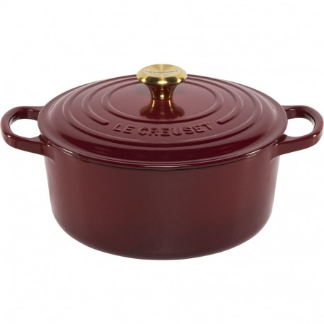 Le Creuset Signature ümmargune bräter 22 cm punane