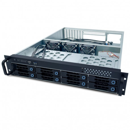 Fantec SRC-2080X07-12G/6G-BCE 2HE 8xSAS&SATA (ilma toiteplokita)