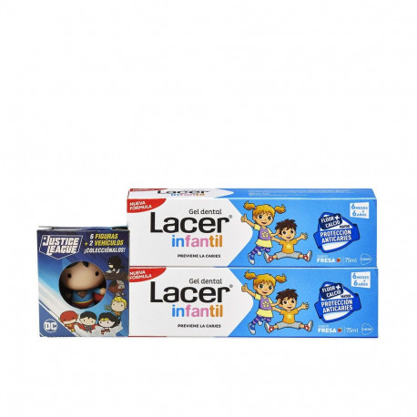 Lacer laste hambageel maasika duo + kingitus 2x75ml