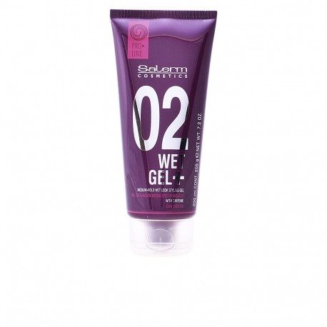 Salerm juuksegeel WET GEL+ keskmise hoidvusega märja efektiga 200ml