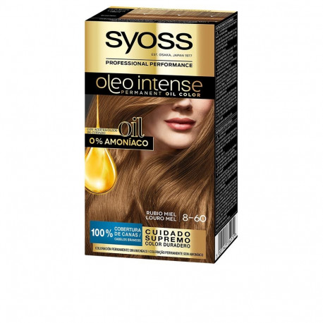 SYOSS OLEO INTENSE tinte sin amoniaco #8.60-rubio miel 5 pz