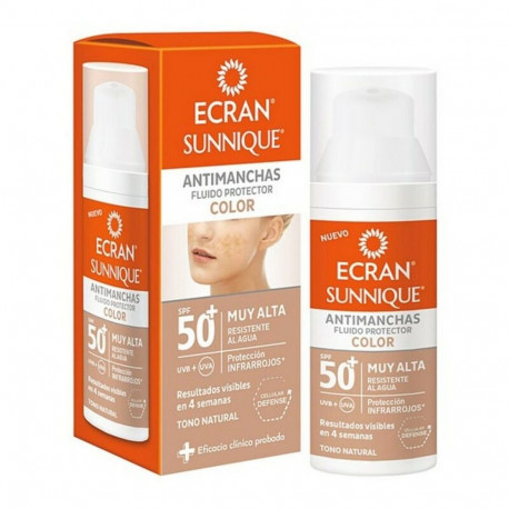 Anti-Brown Spot jumeühtlustamise päikeselosjoon Ecran 480403 Spf 50+ 50 ml