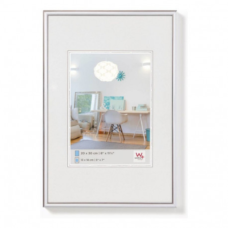 "Walther New Lifestyle 21x29,7 Kunststoff silber DIN A4 KV130S"