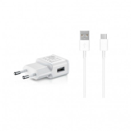 Samsung EP-TA200EWE + EP-DR140AWE Samsung 15W Travel Charger + USB-C Data Cable White (OOB Bulk)