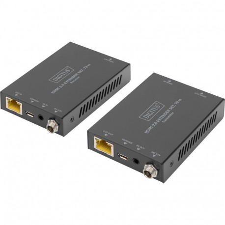 HDMI pikendaja komplekt 4K/60Hz 70Meter saate- ja vastuvõtjaühikud, must