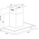 Respekta CH 22098 IXB, stainless steel extractor hood