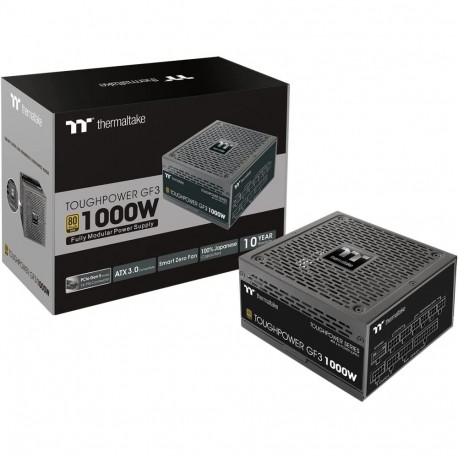 Toughpower toiteplokk GF3 1000W 1x 12-Pin High Power GPU 5x PCIe kaabelihaldus, must
