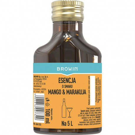Browin Flavour Essence, Mango and Passion Fruit, 404155, 100ml, for 5L of liquor