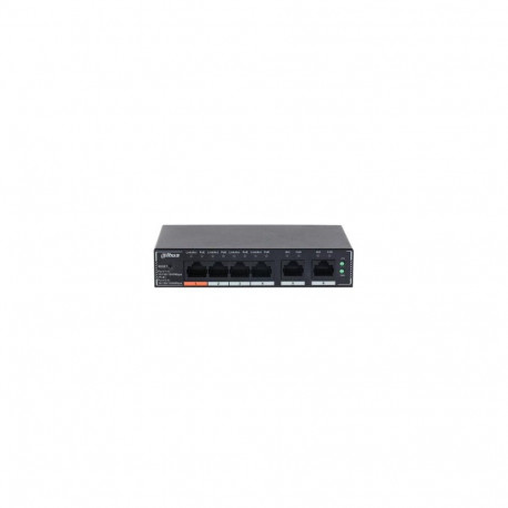Switch|DAHUA|DH-SG4006P|Switch layer L2|6xRJ-45 ports|RJ-45 Ports Type Gigabit Ethernet (10/100/1000