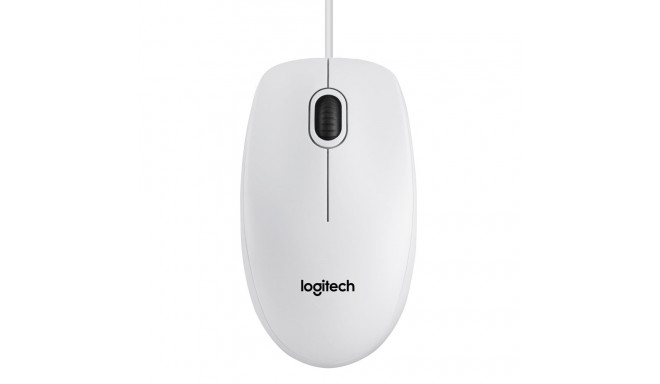 Logitech mouse B100, white (910-003360)