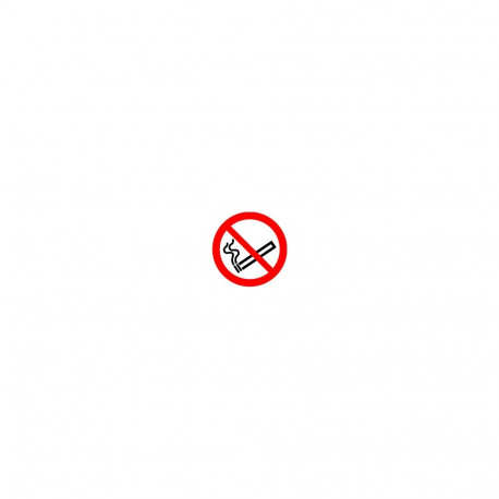 Ohutus - silt Suitsetamise keeld - kleebis 10x10cm, märgis
