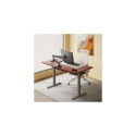 Adjustable Height Table Up Up Bjorn Gray, Table top L Dark Walnut