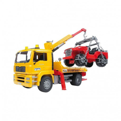 TOY CAR WITH JEEP BRUDER 02750