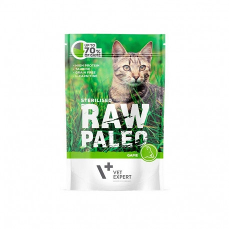 Raw Paleo steriliseeritud kassi einekott ulukilihaga 100G