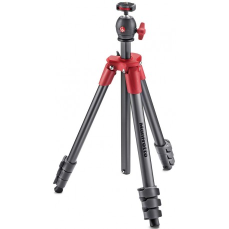 Manfrotto statiiv MKCOMPACTLT-RD, punane