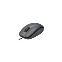 Logitech  Mouse  M100  Optical  Optical mouse  Wired  Black