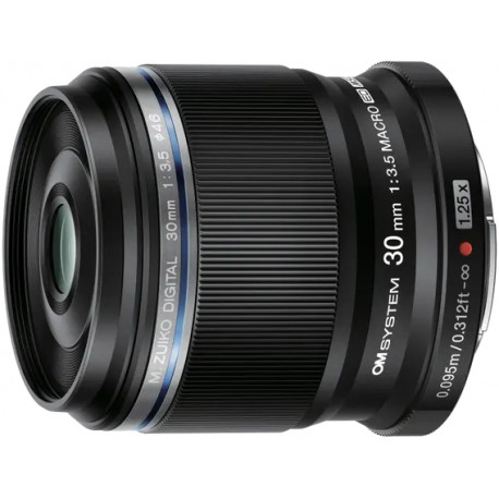 OM SYSTEM M.Zuiko Digital ED 30mm f/3.5 Macro lens, black