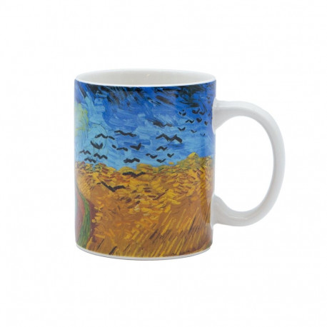 Mug PAINTING ART H9.5cm 350ml "Wheatfield with Crows"