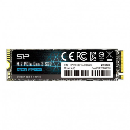 Silicon Power | SSD | P34A60 | 256 GB | Solid-state drive interface PCIe Gen3x4 | Read speed 2200 MB