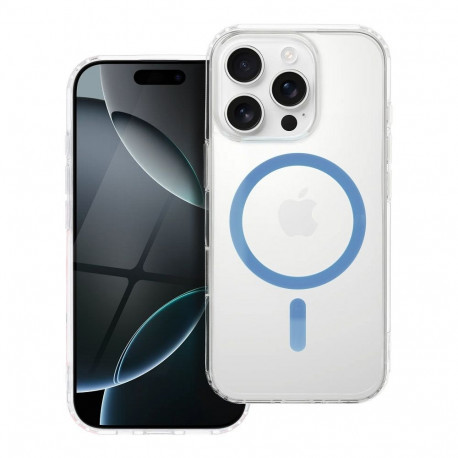 Drop Glue Colorful Ring Mag Cover compatible with MagSafe for SAMSUNG A57 light blue