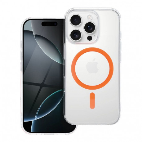 Case for Samsung A37 Drop Glue Colorful Ring Mag Cover compatible with MagSafe for orange