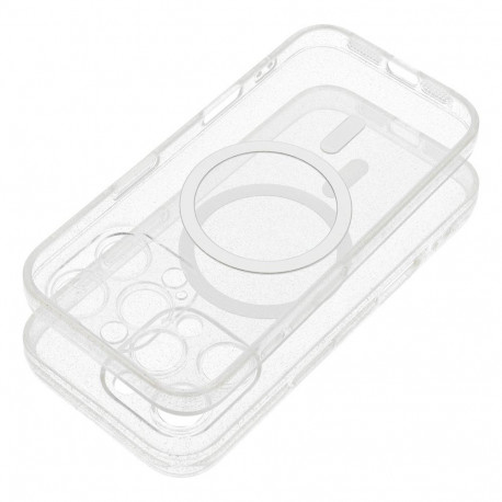 Case for Samsung S26 PLUS Clear Mag Cover (STR) compatible with MagSafe transparent glitter