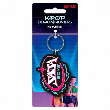 K-POP Saja Boys "Demon Hunters" PVC Keychain - Collectible Rubber Keyring Accessory