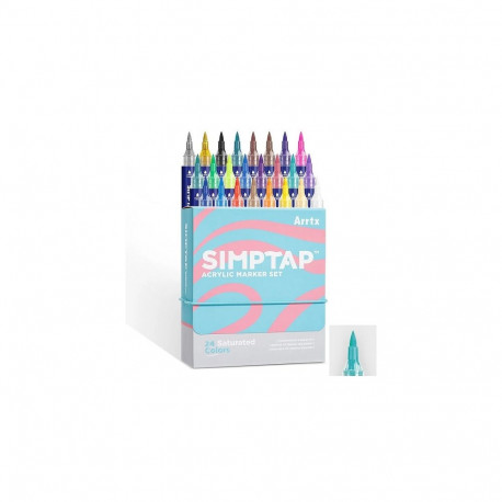Acrylic Marker Pens ARRTX Simptap, 24 Colours