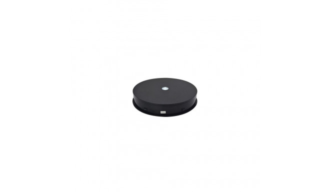 LED Rotating Turn-Table Display Stand,  Round 30cm, Black