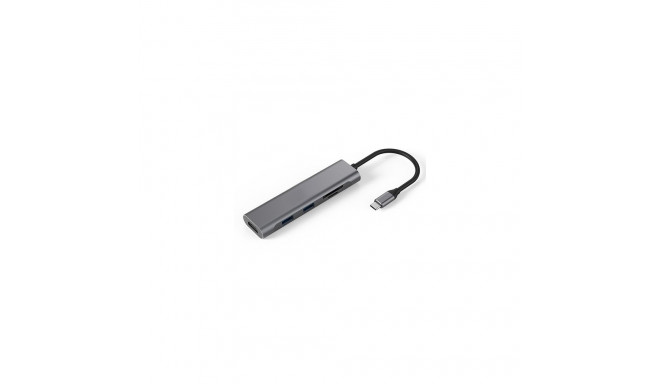 Adapter USB Type-C - 2 x USB 3.0, HDMI, SD, TF