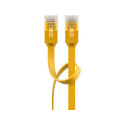 Goobay CAT 6 Flat Patch Cable, U/UTP, yellow 3 m